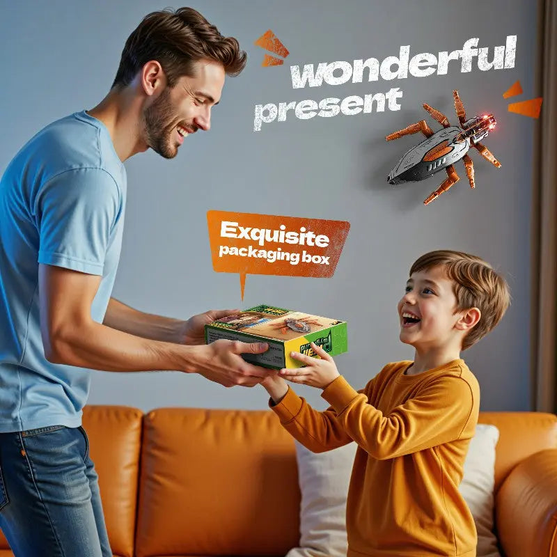 RC Wall Climbing Cockroach Toy Realistic Anti-Gravity Remote Control Bug 360 Stunt Rotation Rechargeable Prank Gift for Kids Wholesale Hub