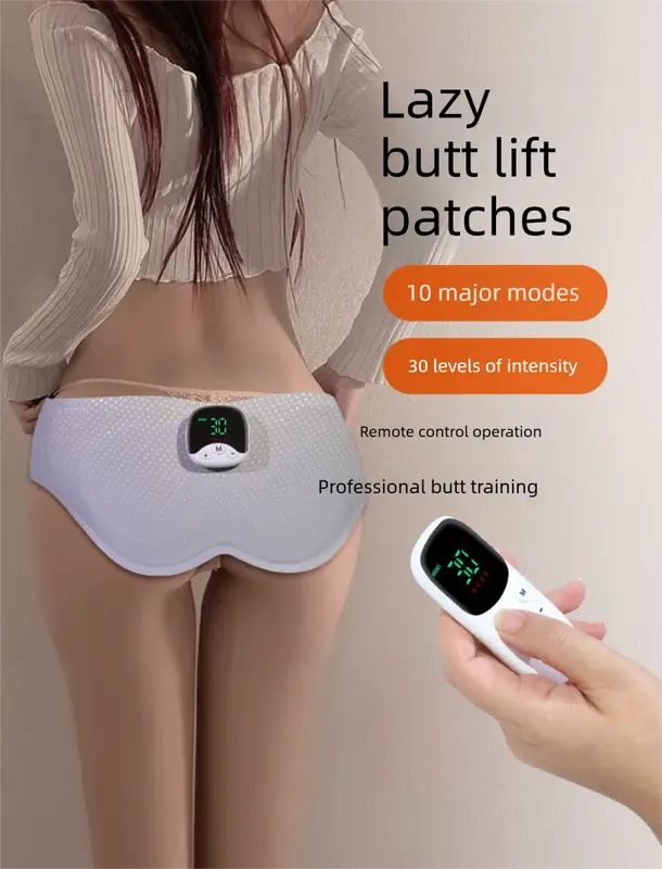 Electric Hip Trainer EMS Muscle Stimulator Buttock Lifting Belt with Remote Control 10 Modes 30 Intensity Levels Rechargeable Home Gym Workout Wholesale Hub