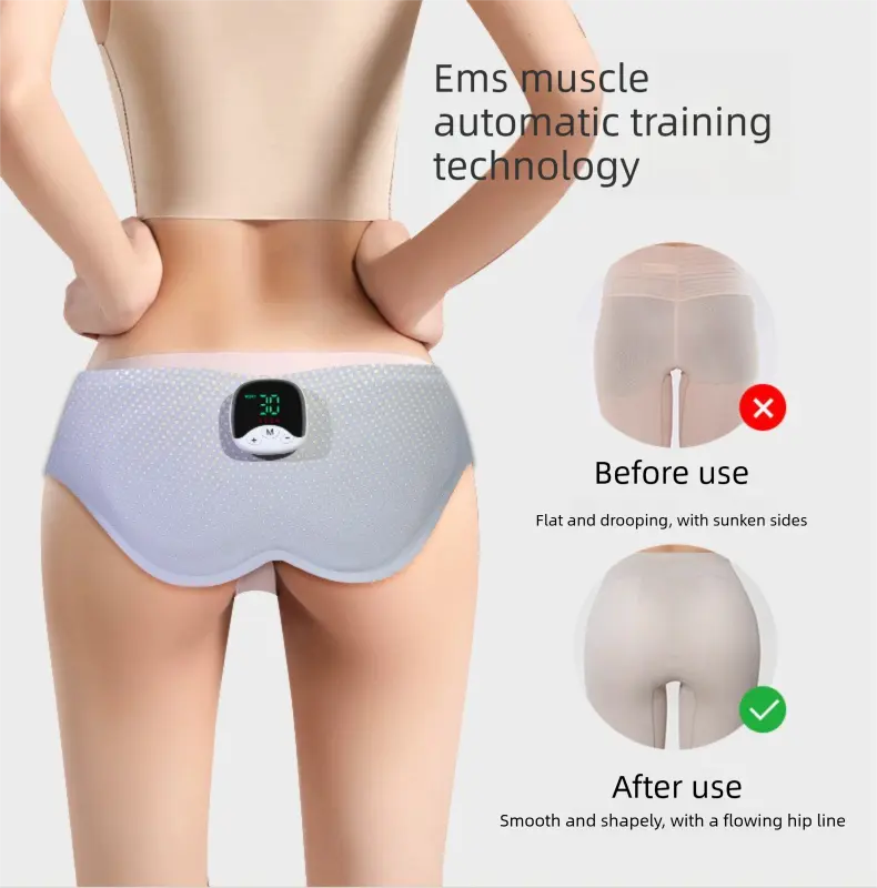 Electric Hip Trainer EMS Muscle Stimulator Buttock Lifting Belt with Remote Control 10 Modes 30 Intensity Levels Rechargeable Home Gym Workout Wholesale Hub