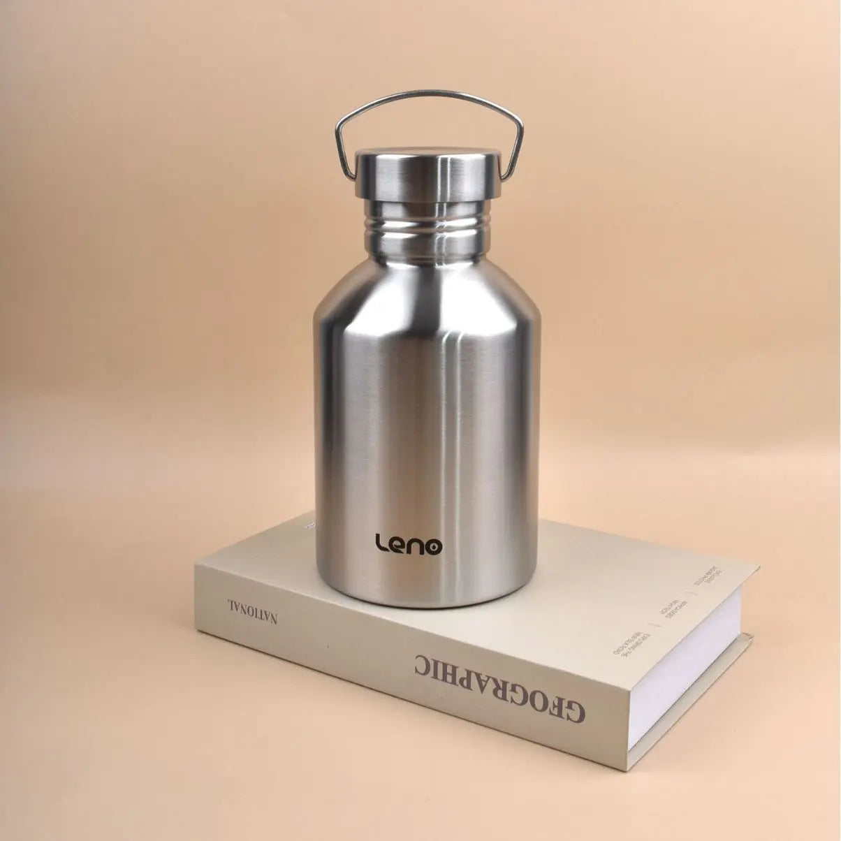 2L Large Capacity Outdoor Sports Adventure Water Bottle - Food-Grade 304 Stainless Steel with Portable Handle & 7cm Wide Mouth Wholesale Hub