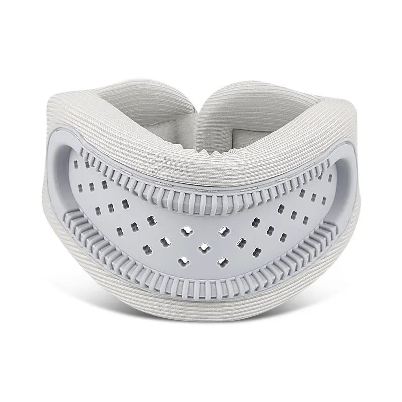 Grey Adjustable Silicone Neck Brace with High-Elastic Memory Foam & V-Shape - Prevent Forward Head Tilt and Posture Correction Wholesale Hub