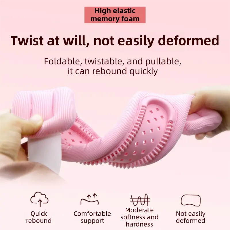 Black Adjustable Silicone Neck Brace with High-Elastic Memory Foam & V-Shape - Prevent Forward Head Tilt and Posture Correction Wholesale Hub