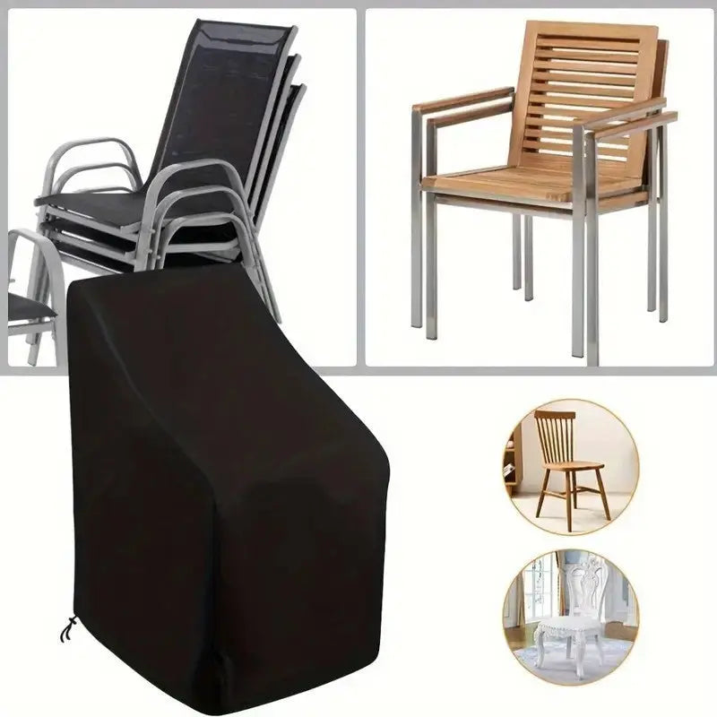 Heavy Duty Oxford Outdoor Furniture Protector Set - Waterproof & Dustproof Round Dining Table(128x71cm) and Lounge Chair Cover(64x64x70x120cm) Bundle Wholesale Hub