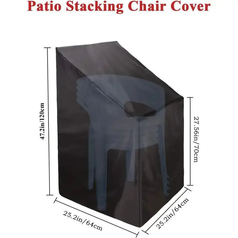 Heavy Duty Oxford Outdoor Furniture Protector Set - Waterproof & Dustproof Round Dining Table(128x71cm) and Lounge Chair Cover(64x64x70x120cm) Bundle Wholesale Hub
