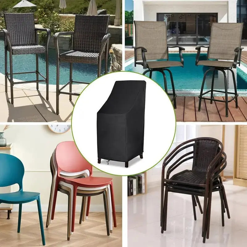 Outdoor Patio Chair Protector - UV Resistant & Waterproof & Dustproof Garden Furniture Cover for Beach and Courtyard Chairs Wholesale Hub