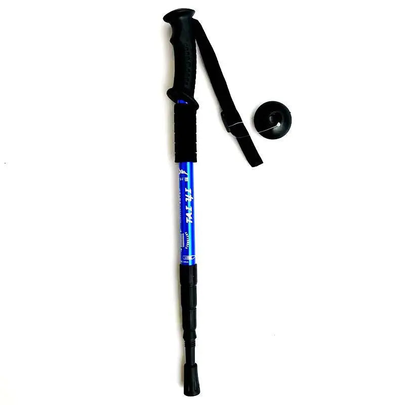 Blue 2-Pack Lightweight Trekking Poles | 4-Section Adjustable 52-110cm Walking Sticks | Anti-Shock High-Strength Aluminum Alloy Hiking Poles Wholesale Hub