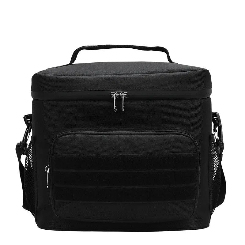 Black Tactical Insulated Camouflage Lunch Bag | Large Capacity Waterproof Oxford Cooler | Portable Thermal Meal Prep Tote for Work and Outdoor Wholesale Hub