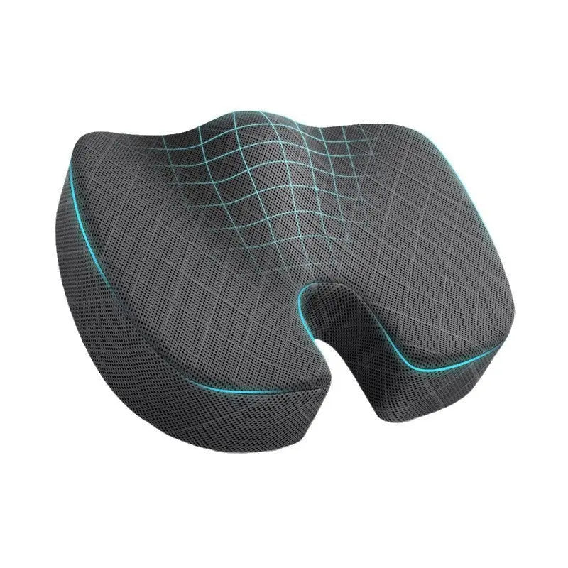 Dark Grey Memory Foam Seat Cushion – Ergonomic Support for Office, Car, Wheelchair, and Home Use Wholesale Hub