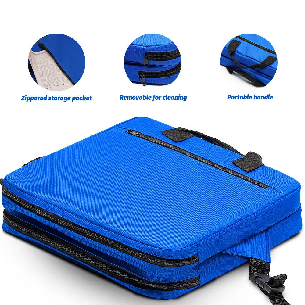 Red Portable Foldable Outdoor Seat – Multi-Functional Stadium & Boat Chair with Carry Handle Wholesale Hub