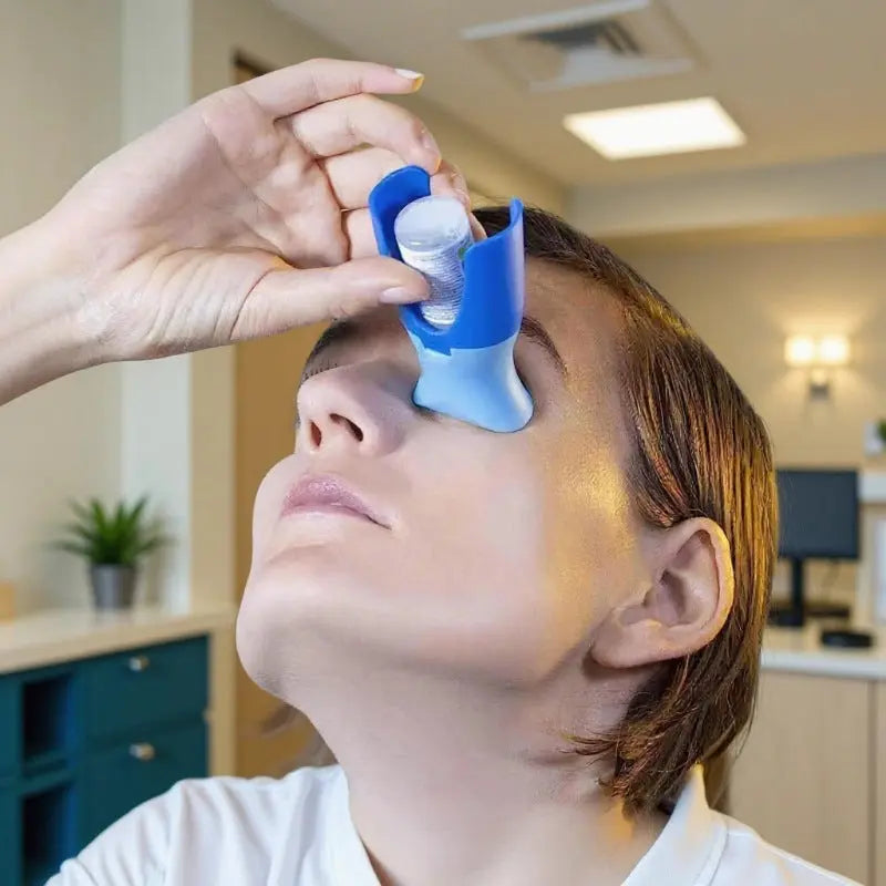 Light Blue Eye Drop Applicator – Safe & Hygienic Eyedrop Dispenser for Precise Application Wholesale Hub