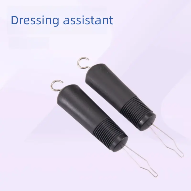 2 Pcs Black Dressing Aid Tool – Button & Zipper Assistant for Elderly and People with Limited Mobility Wholesale Hub
