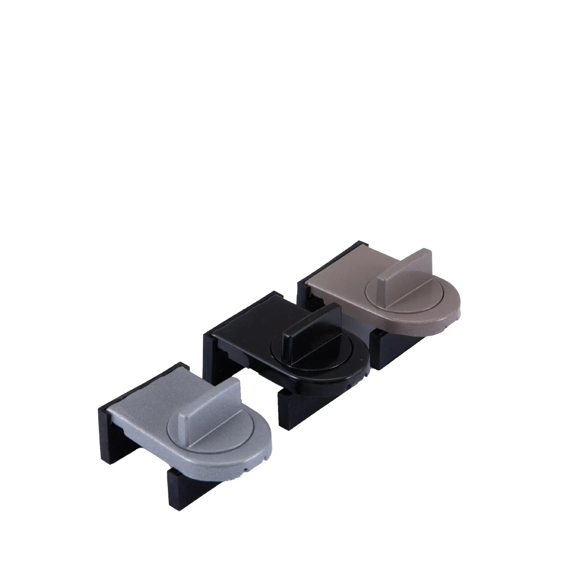 3 Pcs Brown Window Lock & Door Limiting Device – Multi-Functional, No-Drill Safety Lock for Sliding Windows and Doors Wholesale Hub