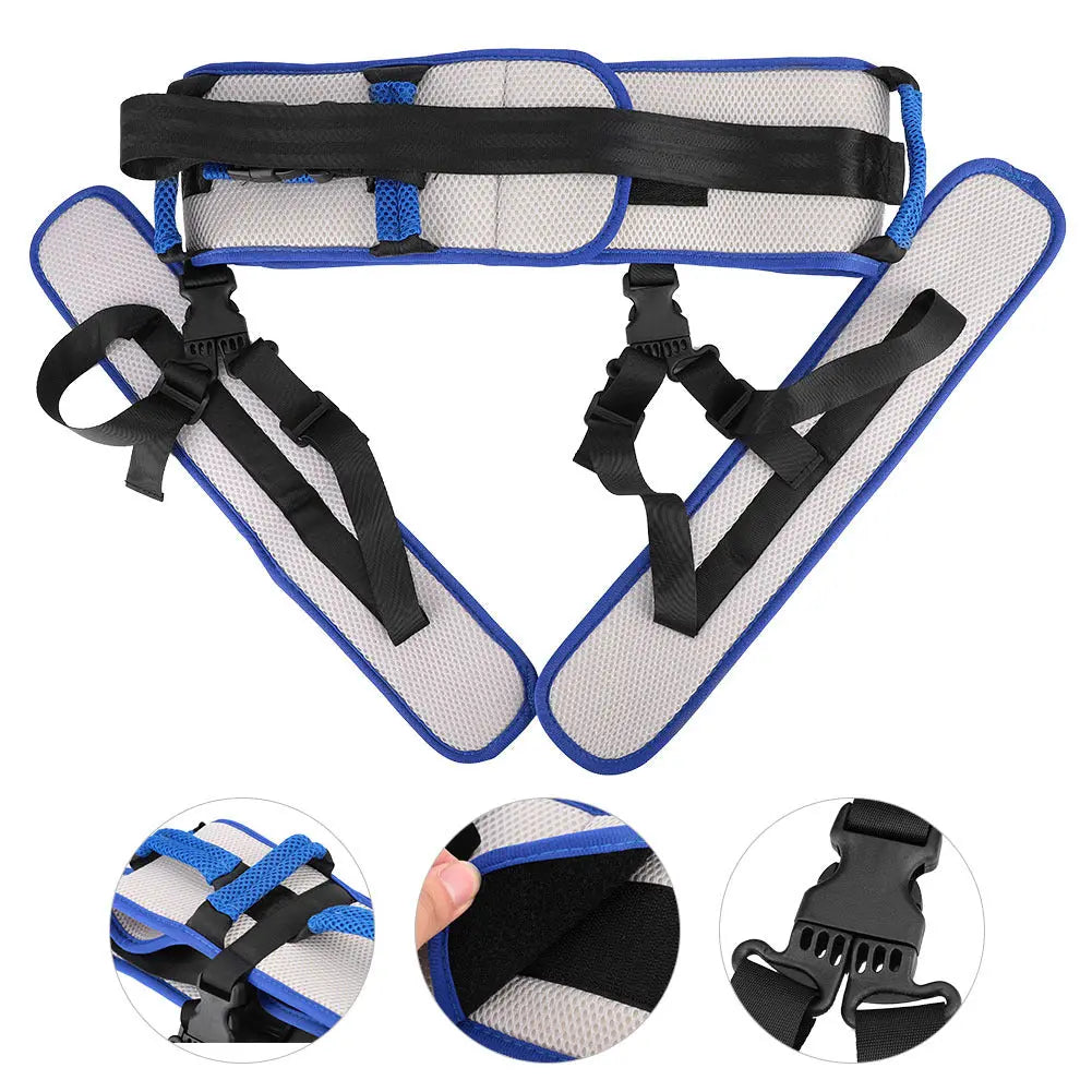 Size S Blue Rehabilitation Support Waist Belt – Gait Assistance & Transfer Aid for Elderly, Post-Stroke, and Mobility-Impaired Users Wholesale Hub