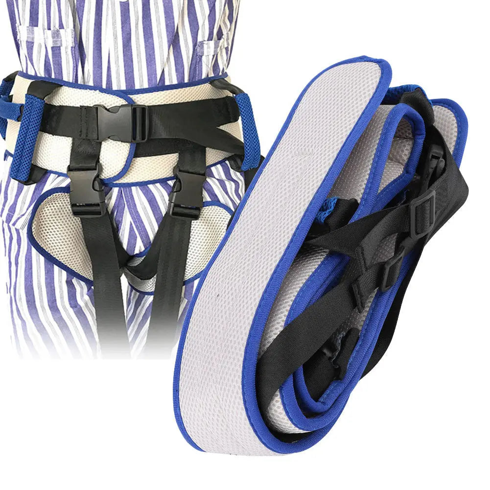 Size L Blue Rehabilitation Support Waist Belt – Gait Assistance & Transfer Aid for Elderly, Post-Stroke, and Mobility-Impaired Users Wholesale Hub