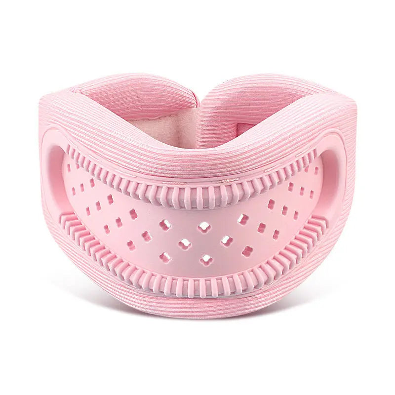 Pink Hollow Neck Support Brace – Ergonomic Cervical Collar with Breathable Design for Posture Correction and Daily Use Wholesale Hub