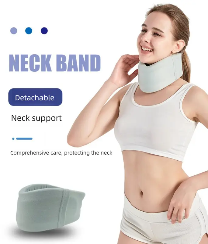 Removable Neck Support Brace – Lightweight Cervical Collar with Breathable Design for Posture Correction and Daily Use(Size:M) Wholesale Hub