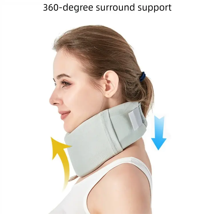 Removable Neck Support Brace – Lightweight Cervical Collar with Breathable Design for Posture Correction and Daily Use(Size:M) Wholesale Hub