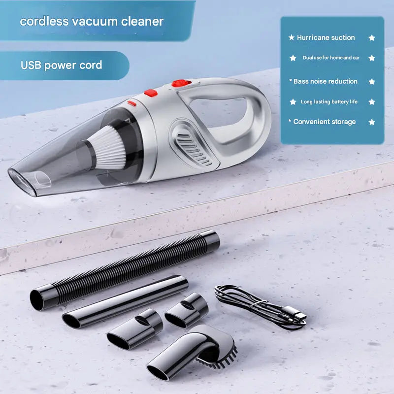Piano lacquer black Portable Cordless Vacuum Cleaner – High-Power Lithium Battery with Strong Suction for Car and Home Use Wholesale Hub