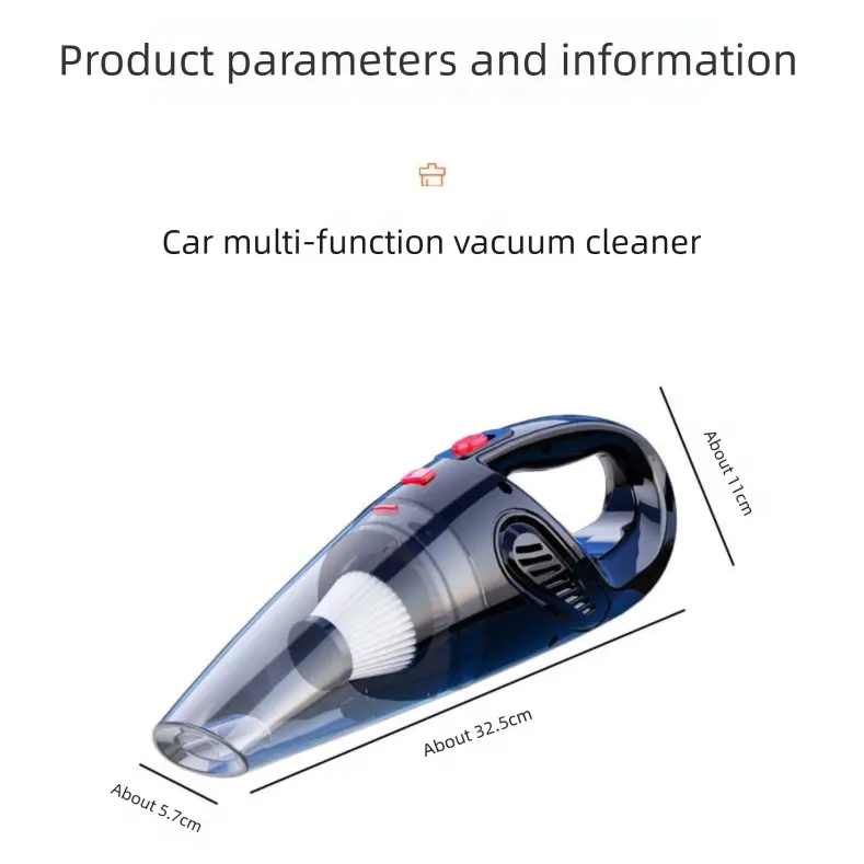 Piano lacquer black Portable Cordless Vacuum Cleaner – High-Power Lithium Battery with Strong Suction for Car and Home Use Wholesale Hub