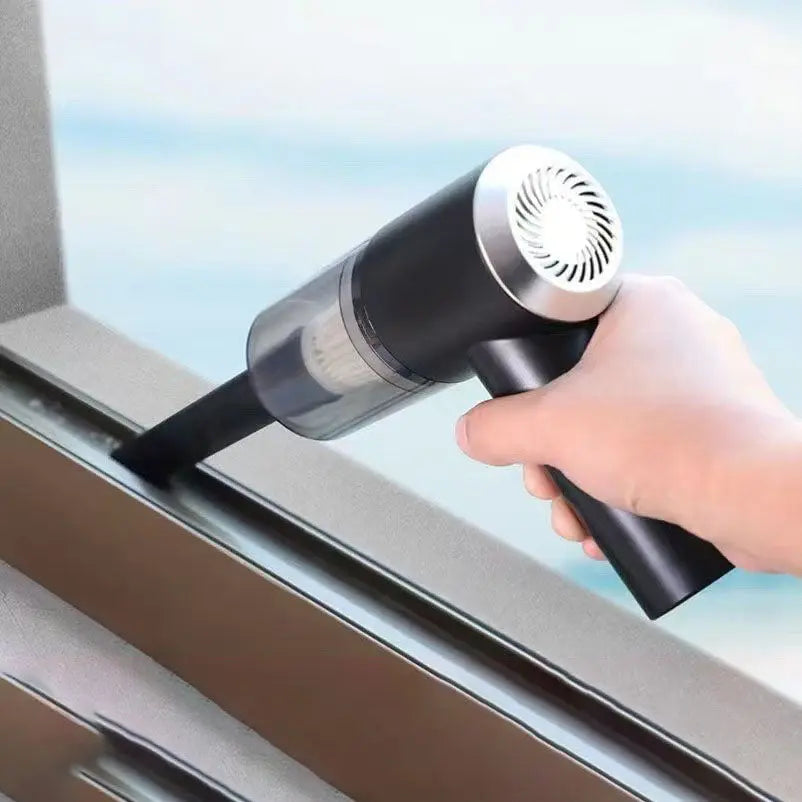 Black High-Power Cordless Handheld Vacuum Cleaner – Compact, Rechargeable, and Portable for Home, Car, and Desk Use Wholesale Hub
