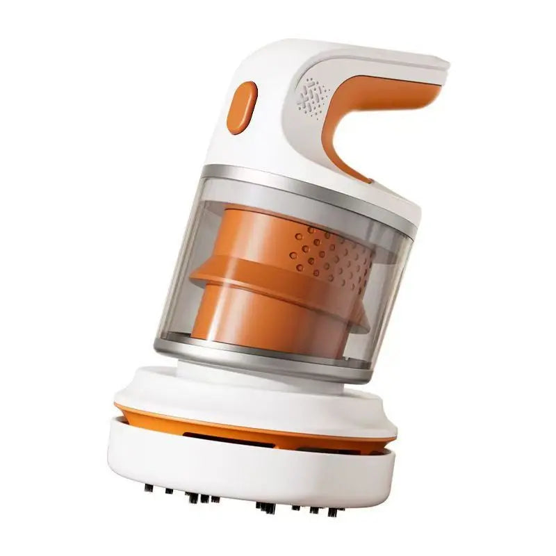 Orange Compact Desktop Vacuum Cleaner – Cordless Handheld Dust Remover for Office, Keyboard, Car & Home Use with Dual Suction Modes and USB Charging Wholesale Hub