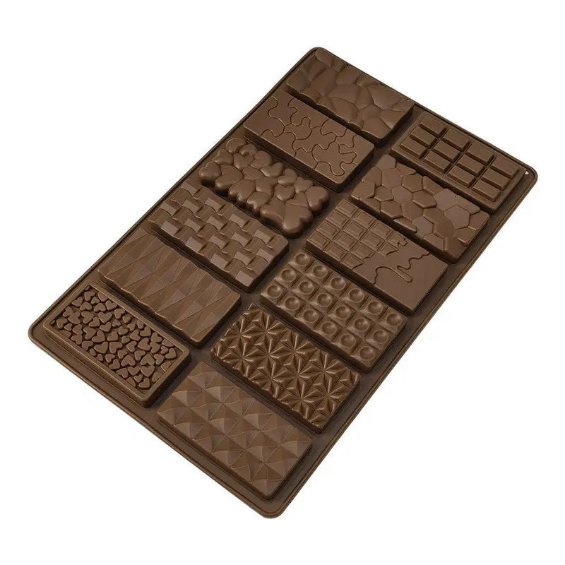 2-Piece Dubai Rectangle Chocolate Silicone Mold Set – Food-Grade, Easy Release, Heat-Resistant Baking Molds for Chocolate, Candy, and Cake(12-in-1) Wholesale Hub