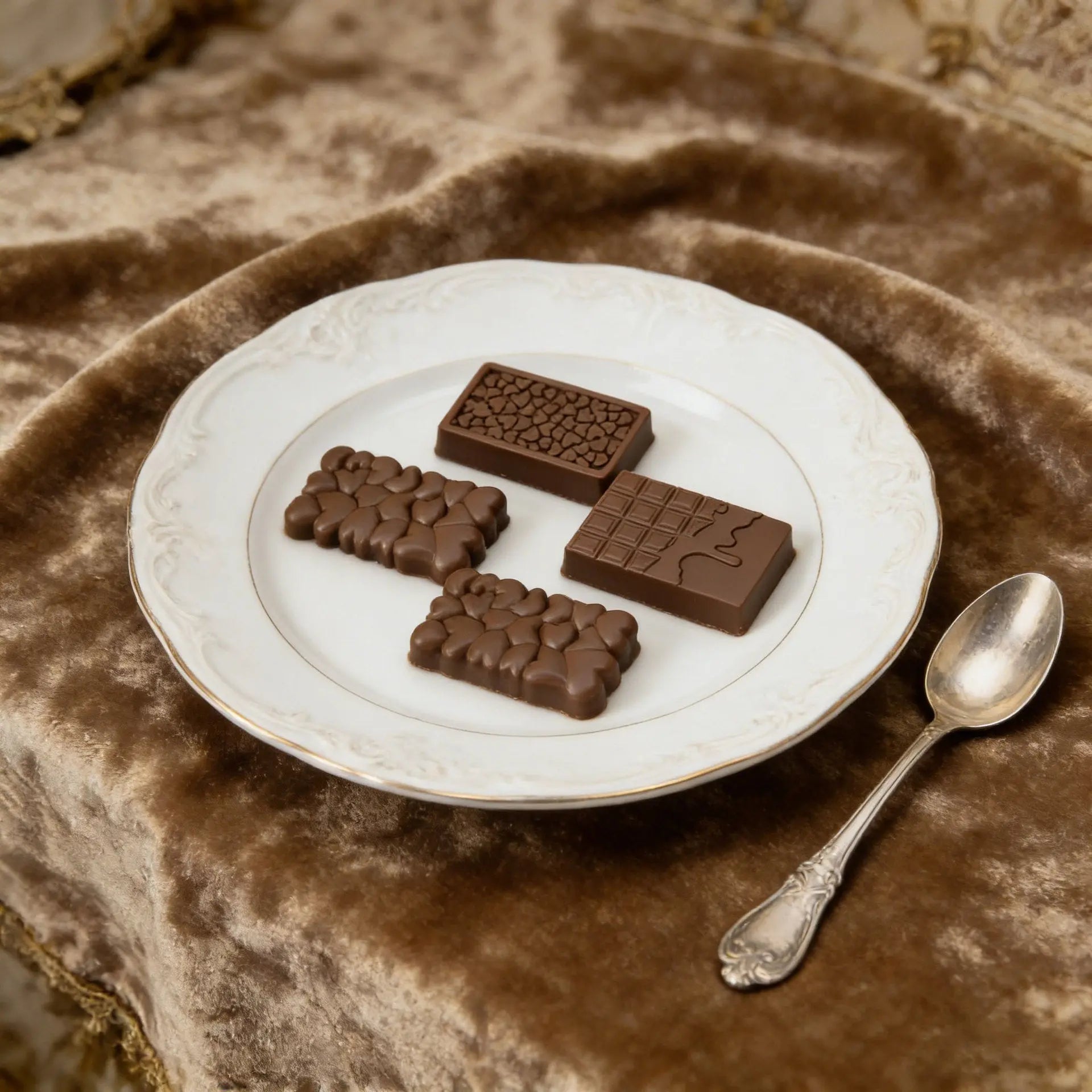 2-Piece Dubai Rectangle Chocolate Silicone Mold Set – Food-Grade, Easy Release, Heat-Resistant Baking Molds for Chocolate, Candy, and Cake(12-in-1) Wholesale Hub