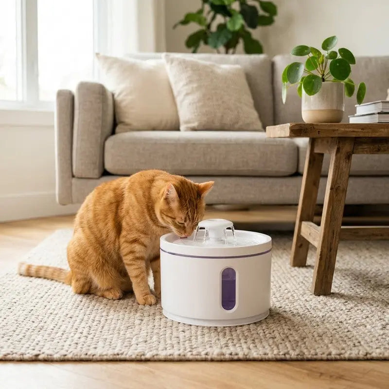 White New Pet Water Fountain – 3L Automatic Circulating Water Dispenser, Quiet Operation, Non-Wet Mouth Design for Cats and Dogs Wholesale Hub