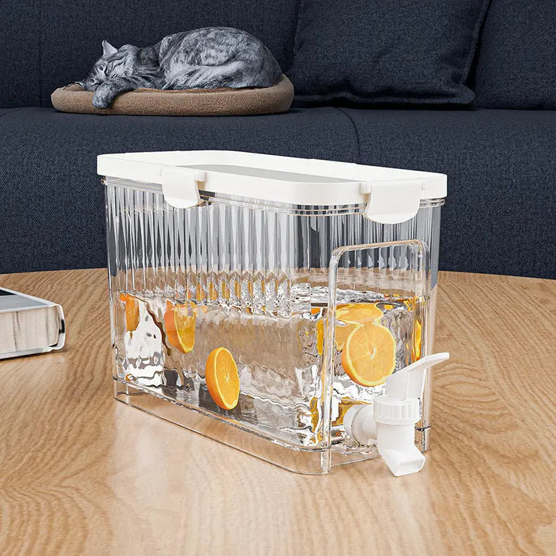 Large Capacity Cold Water Dispenser with Faucet – 22.5×16.5×11.2cm Rectangular Beverage Container for Home Use Wholesale Hub