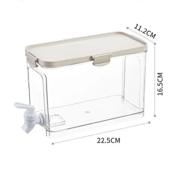 Large Capacity Cold Water Dispenser with Faucet – 22.5×16.5×11.2cm Rectangular Beverage Container for Home Use Wholesale Hub