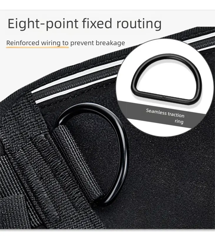 Black Shock-Absorbing Running & Dog Walking Belt – Integrated Waist Pack with Retractable Traction Rope and Ergonomic Support Wholesale Hub
