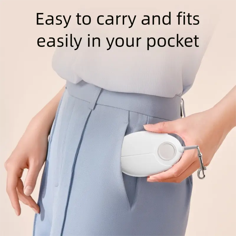 White Retractable Dog Leash with Luminous Rope 3M Anti-Tangle Automatic Extension Pet Walking Rope for Small to Medium Dogs Comfortable Grip and Lightweight Wrist Strap for Night Walks Wholesale Hub