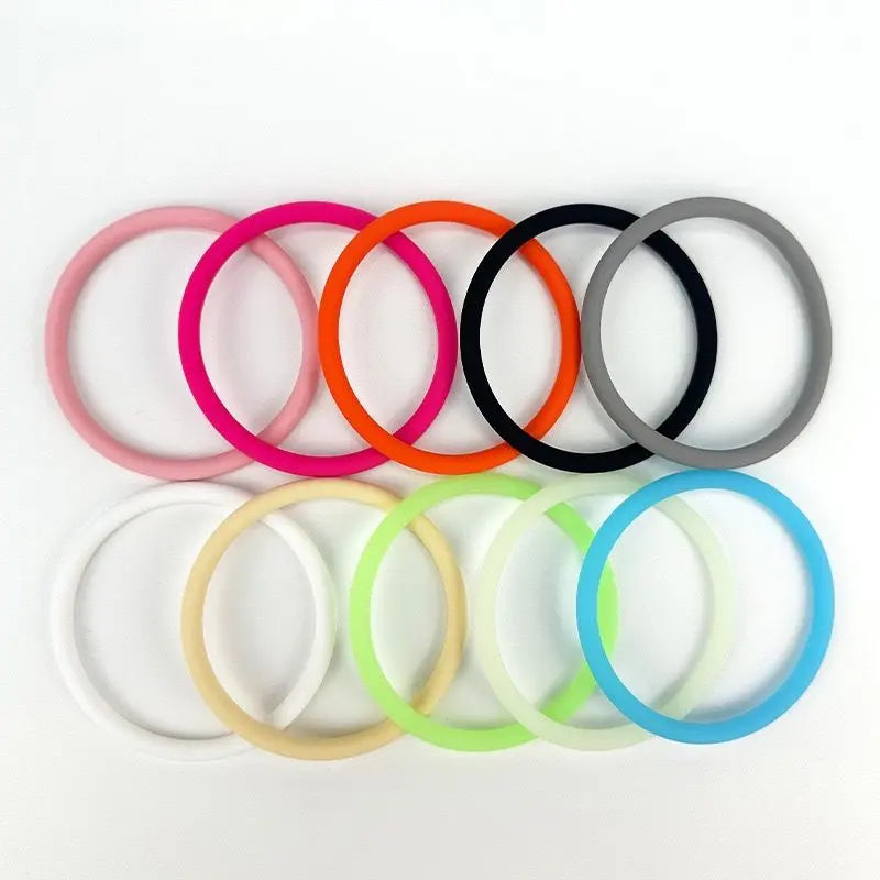 5 Pairs Black Patellar Tendon Silicone Stabilizer Knee Straps for Running and Basketball, Breathable Elastic Support Bands for Local Active Individuals Wholesale Hub