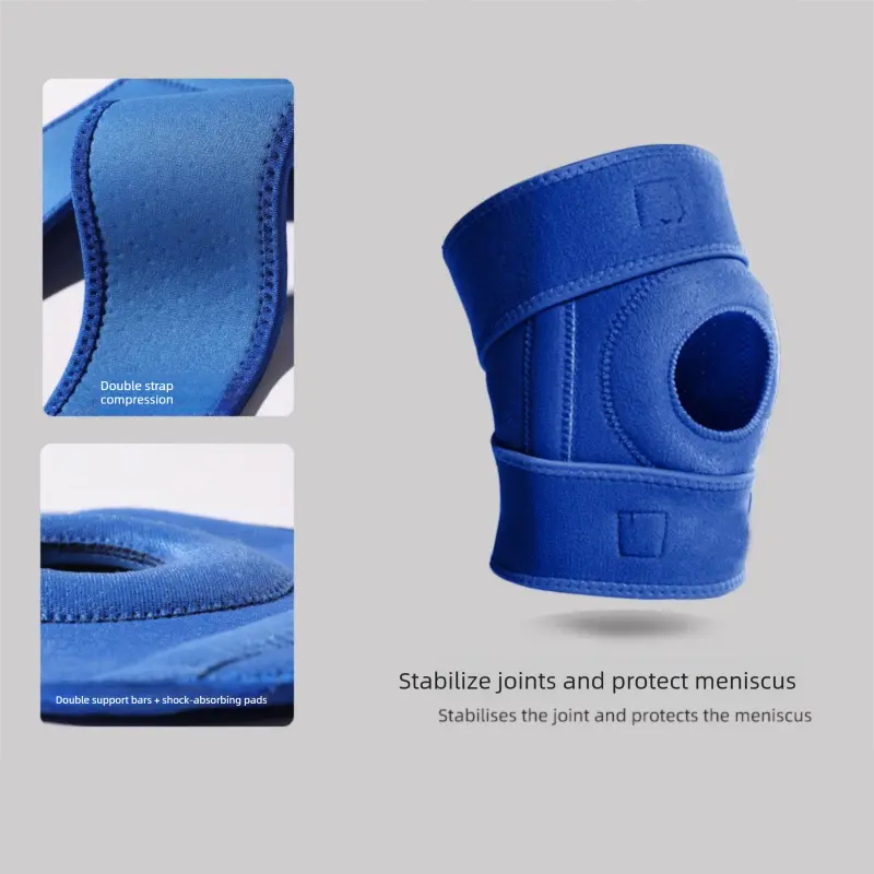 Black Upgraded Sport Knee Pads with Dual Spring Support and Shock Absorption for Basketball Cycling and Training Stabilizing Joint Compression for Local Athletes Wholesale Hub