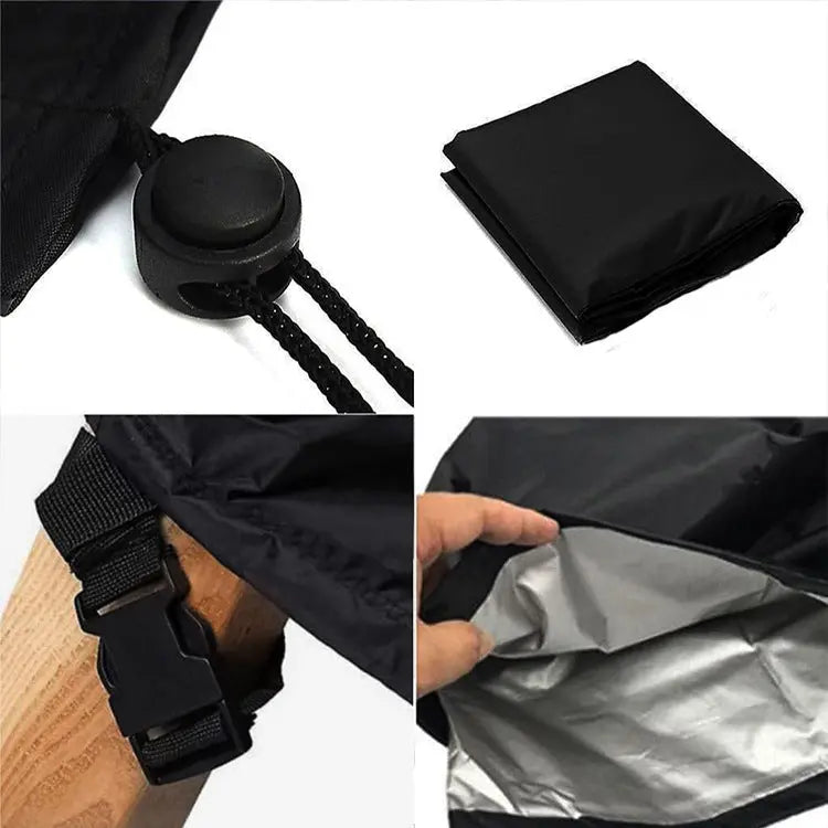 4PCS Large Outdoor Dustproof Furniture Cover Set with Zippered Bag (L Size) - Waterproof and UV-Resistant Garden Sofa, Desk & Chair Protectors Wholesale Hub
