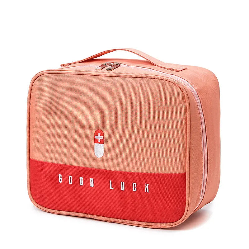 Pink Large Capacity Empty First Aid Kit 25 x 14 x 20 CM - Durable Oxford Cloth Emergency Medical Storage Bag for Home Car Camping Travel Wholesale Hub