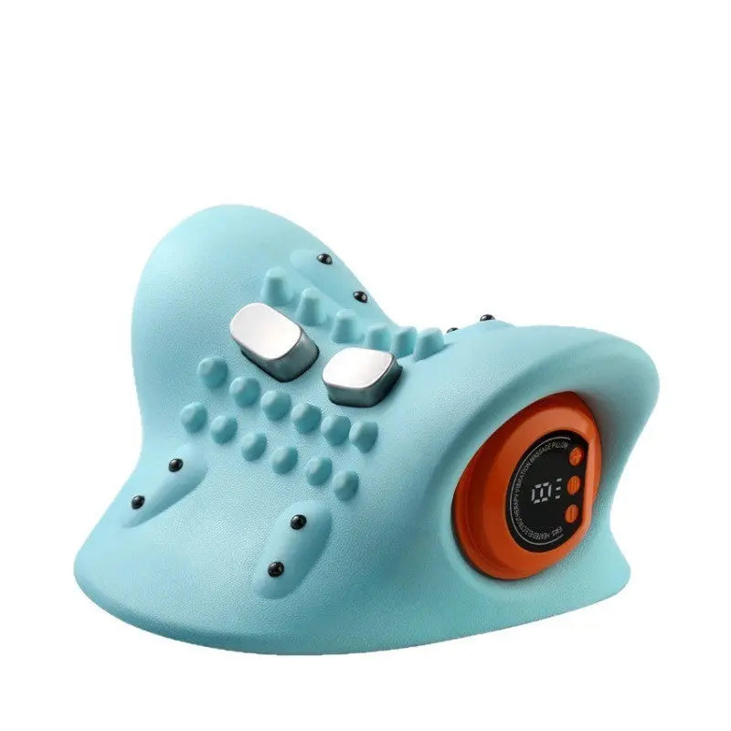 Intelligent Cervical Traction Pillow with Heat Compression & Magnetic Therapy - Red Light Therapy & EMS Pulse Dual-Angle Neck Massager Wholesale Hub