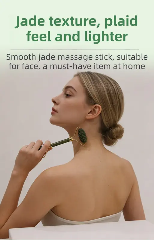 4-in-1 Natural Xiuyan Jade Facial Roller and Gua Sha Set for Face and Body Massage Wholesale Hub