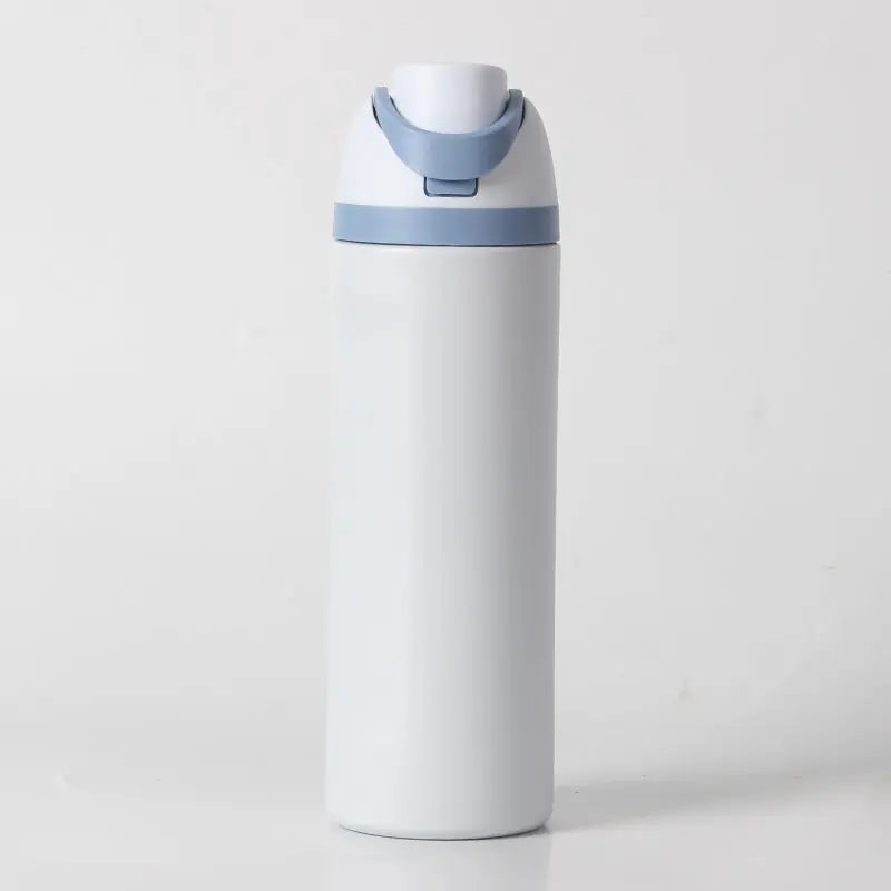 24oz Light Blue Large Thermal Water Bottle with Dual-Sipping Lid & Built-in Straw - Leak-Proof 304 Stainless Steel Outdoor Sports Flask Wholesale Hub