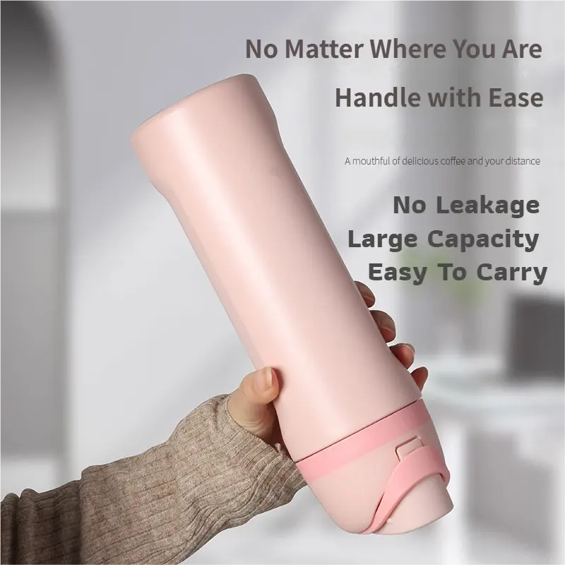 24oz Pink Large Thermal Water Bottle with Dual-Sipping Lid & Built-in Straw - Leak-Proof 304 Stainless Steel Outdoor Sports Flask Wholesale Hub