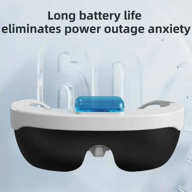 White Rechargeable Wearable Eye Washer & Hydrating Atomizer with Dual-Mode Timer and Sterile Tank - Nano Mist Eye Steamer for Dryness & Fatigue Relief Wholesale Hub