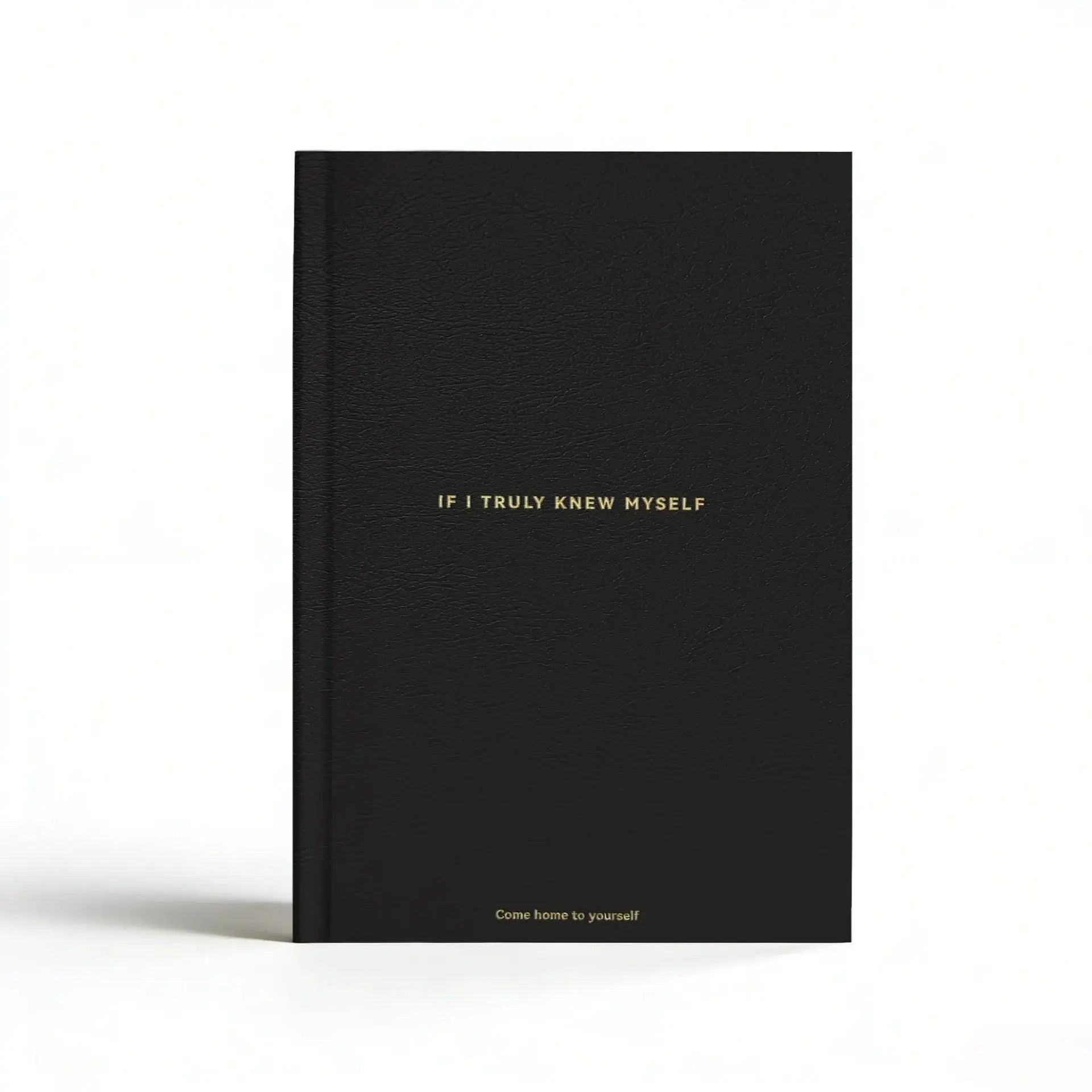 Black If I Truly Knew Myself Guided Self-Discovery Journal - Hardcover Deep Self-Reflective Diary Mindfulness & Personal Growth Planner Wholesale Hub