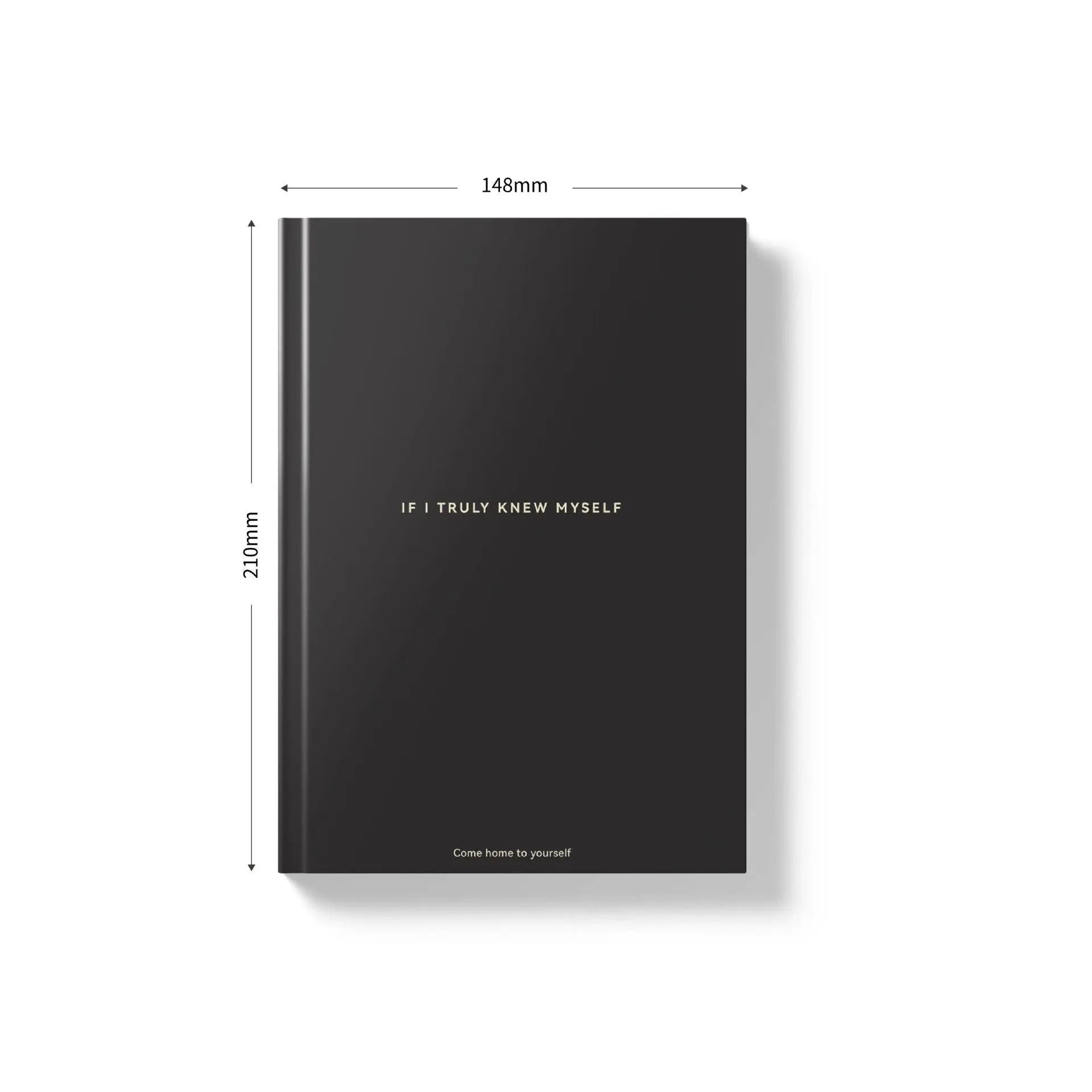 Black If I Truly Knew Myself Guided Self-Discovery Journal - Hardcover Deep Self-Reflective Diary Mindfulness & Personal Growth Planner Wholesale Hub
