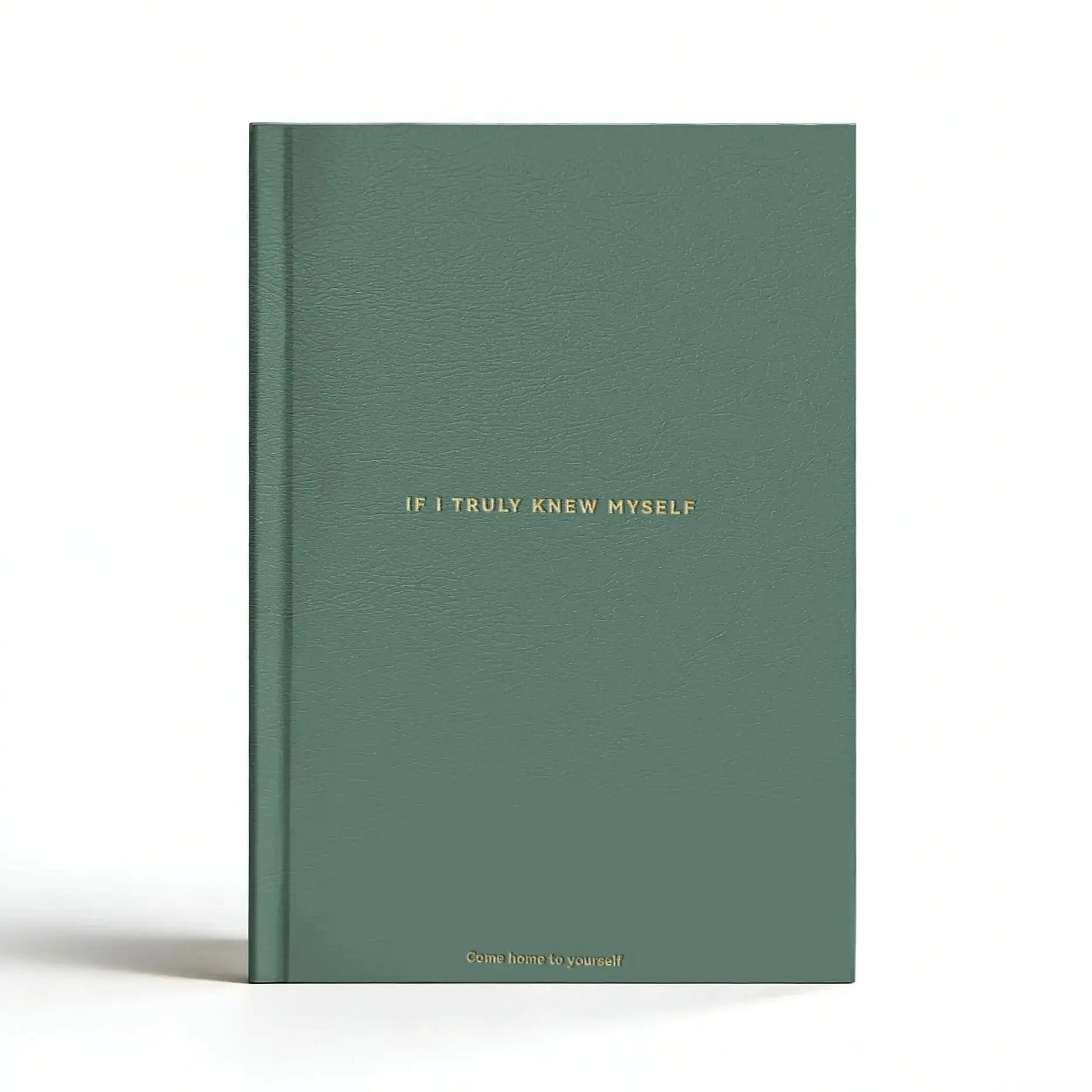 Green If I Truly Knew Myself Guided Self-Discovery Journal - Hardcover Deep Self-Reflective Diary Mindfulness & Personal Growth Planner Wholesale Hub