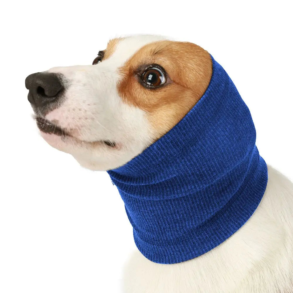 3-Pack Blue Instant Calming Dog Warm Hoods and Ear Covers (S Size) - Anxiety Relief Noise Reduction & Grooming Support, Breathable Full-Head Protection Wholesale Hub