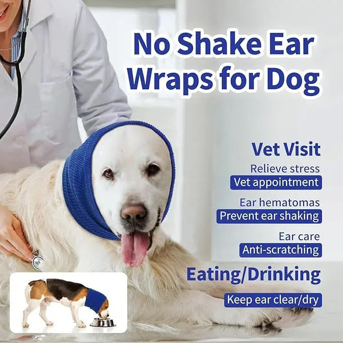3-Pack Grey Instant Calming Dog Warm Hoods and Ear Covers (S Size) - Anxiety Relief Noise Reduction & Grooming Support, Breathable Full-Head Protection Wholesale Hub