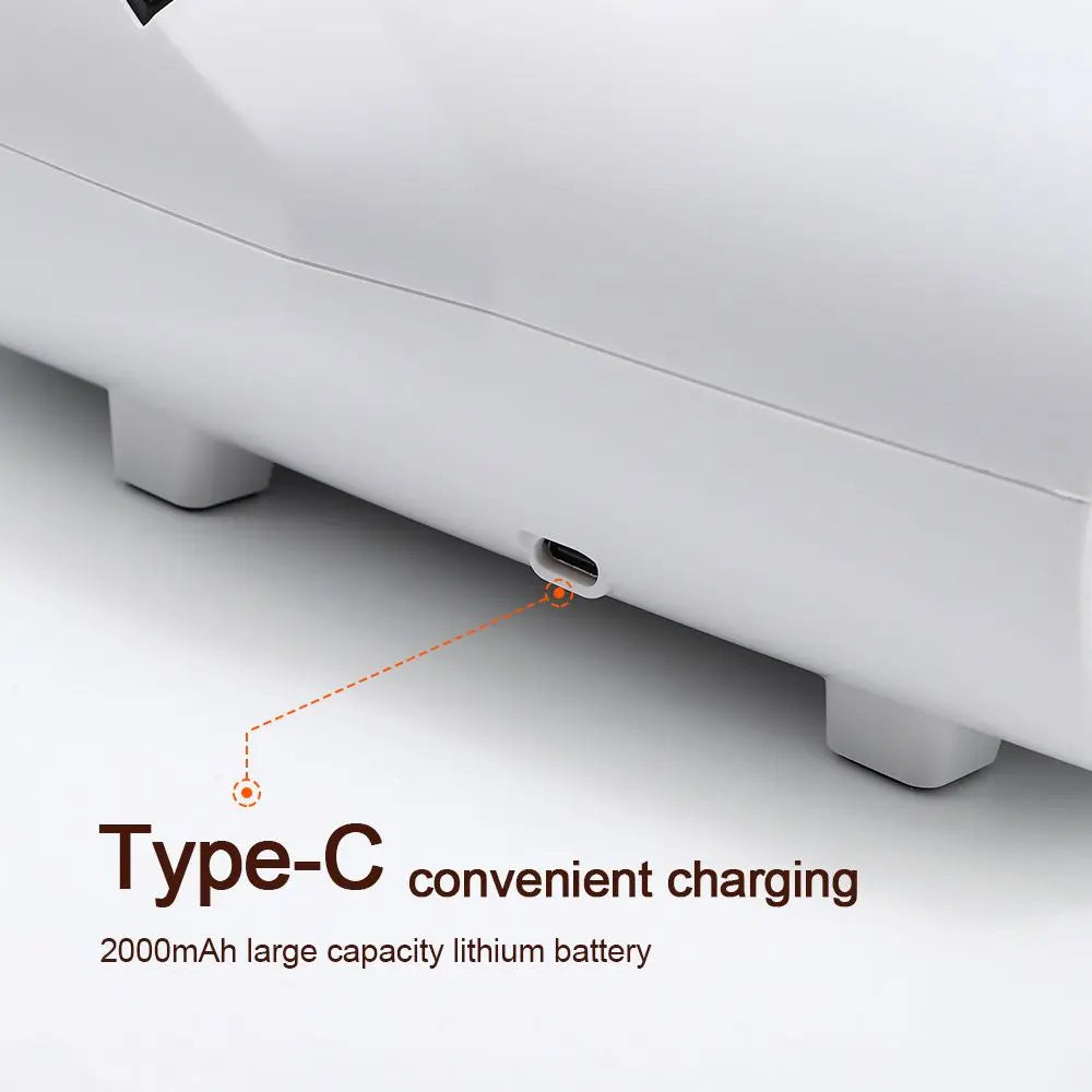 White Portable Electric Hand Massager - USB-C Rechargeable, Airbag Compression, Graphene 42℃ Constant Heating & 5 Levels Intensity for Everyday Use and Arthritis Carpal Tunnel Relief Wholesale Hub