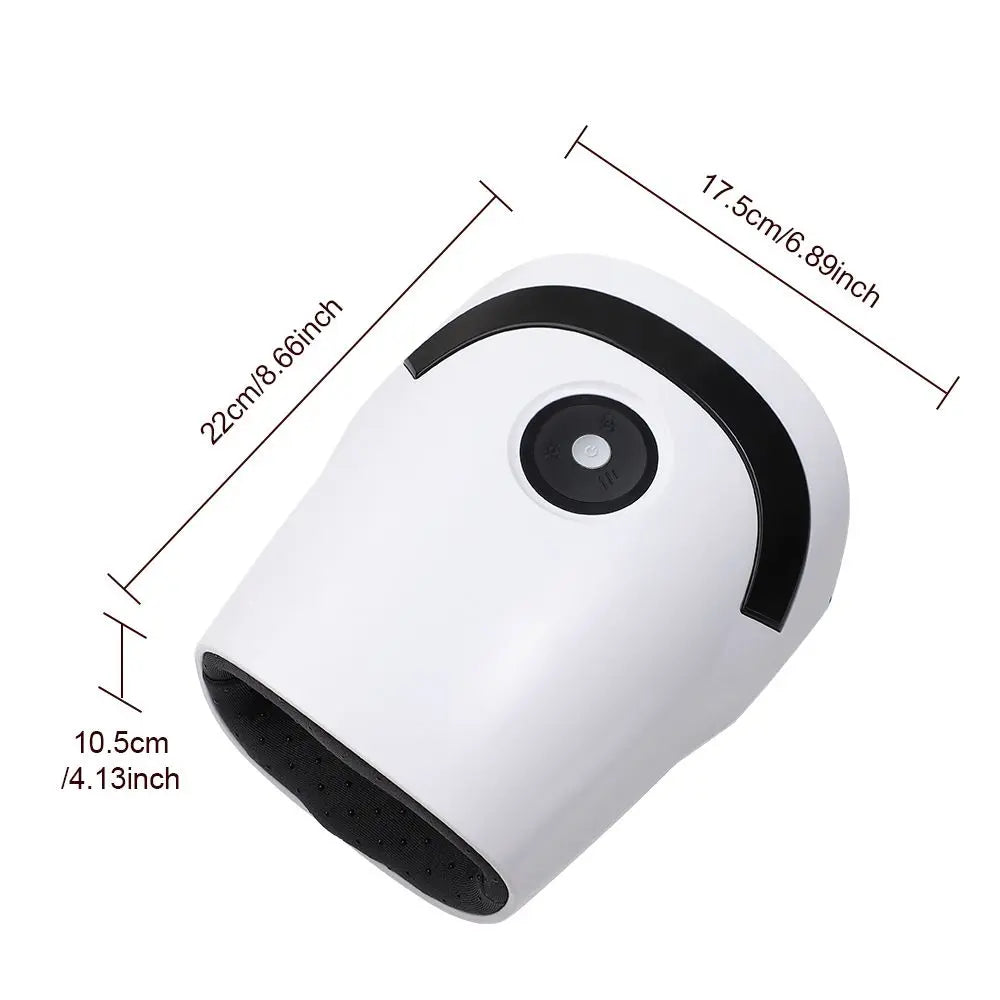 White Portable Electric Hand Massager - USB-C Rechargeable, Airbag Compression, Graphene 42℃ Constant Heating & 5 Levels Intensity for Everyday Use and Arthritis Carpal Tunnel Relief Wholesale Hub