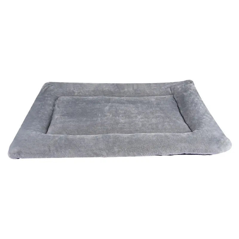 Grey L size Plush Flannel Pet Bed with Removable Sponge - Waterproof, Extra Wide & Thickened, Soft Four Seasons Pet Sleeping Mat for Dogs and Cats Wholesale Hub