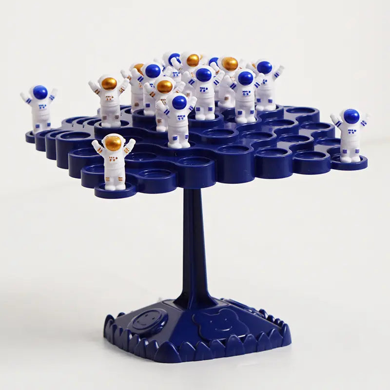 2PCS Two-Player Balance Tree Game Set - 48PCS Stacking Spaceman and 50PCSFrog Figures with Game Accessories - Fun Educational Desktop Toy for Kids Family Game Night Ages 3+ Wholesale Hub